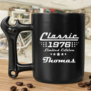 Gift For Men,Gift For Father,Gift For Husband,Gift For Couples,Gift For Boyfriend,Gift For Grandpa,Non-Eng,Confident - Classic Limited Edition For Him, Dad, Husband, Grandpa - Personalized Wrench Shaped Handle Mug