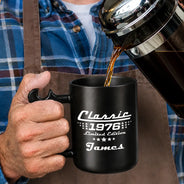 Gift For Men,Gift For Father,Gift For Husband,Gift For Couples,Gift For Boyfriend,Gift For Grandpa,Non-Eng,Confident - Classic Limited Edition For Him, Dad, Husband, Grandpa - Personalized Wrench Shaped Handle Mug