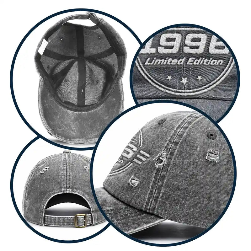 Gift For Father,Gift For Grandpa,Gift For Men,Non-Eng,Proud - Classic Year Limited Edition - Personalized Embroidered Distressed Cap