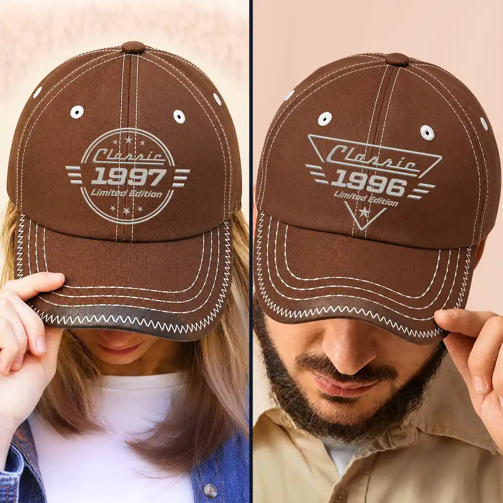 Top Market,Gift For Men,Gift For Yourself,Confident,Icon - Classic Year Limited Edition - Personalized Vintage Baseball Cap
