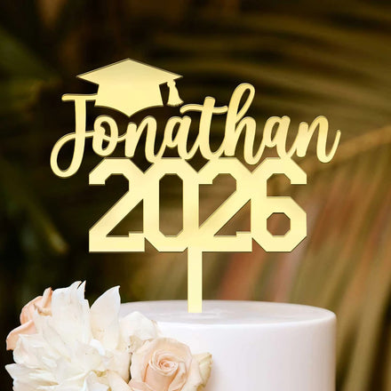 Congrats Graduation - Personalized Cake Topper
