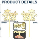Graduation, Gift For Women, Gift For Men, Happy - Congrats Graduation - Personalized Cake Topper