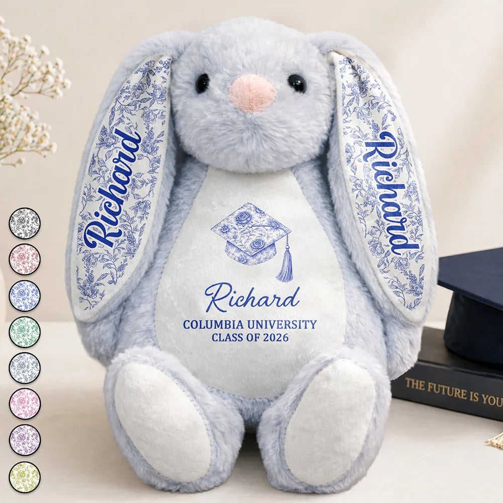 Congrats Graduation - Personalized Soft Toy Bunny