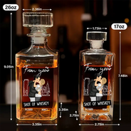 Gift For Couples,Gift For Husband,Gift For Wife,Gift For Boyfriend,Gift For Girlfriend,Funny - Congrats On Being - Personalized Square Whiskey Bottle