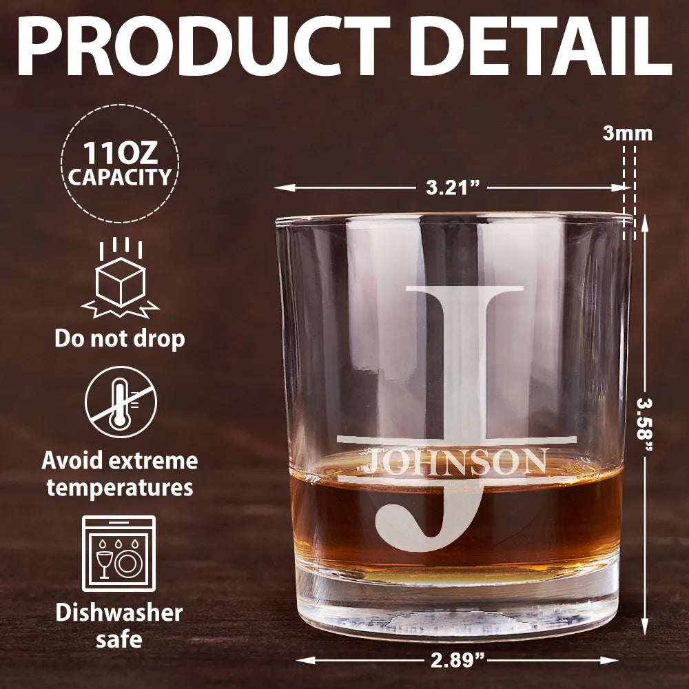 Gifts For Colleagues,Funny - Congrats On Being Our Boss - Personalized Engraved Whiskey Glass