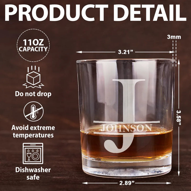 Gifts For Colleagues,Funny - Congrats On Being Our Boss - Personalized Engraved Whiskey Glass