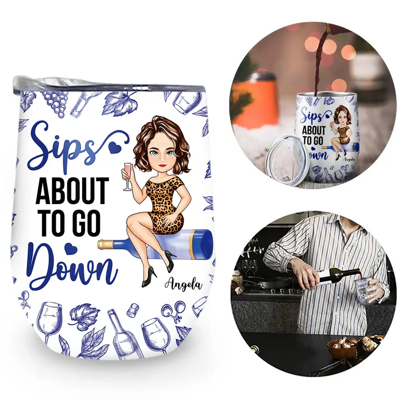 Gift For Sisters,Gift For Bestie,Happy,Gift For Women - Corks Are For Quitters - Personalized Wine Tumbler