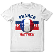 Summer, Football (Soccer), Gift For Men, Gift For Yourself, Playful, Summer Soccer Games, Icon - Country Flags Soccer Ball - Personalized T Shirt