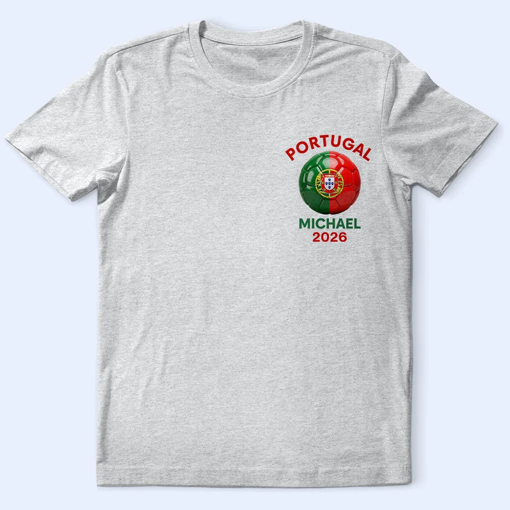 Football (Soccer),Gift For Yourself,Proud,Summer Soccer Games,Icon - Country Flags Soccer Ball - Personalized T Shirt