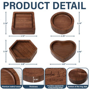Gift For Couples,Old Couples,Gift For Husband,Gift For Wife,Gift For Boyfriend,Gift For Girlfriend,Happy - Couple Anniversary Gift - Personalized Wood Ring Dish
