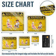 Cruising,Beach,Gift For Couples,Gift For Husband,Gift For Boyfriend,Funny,Vector,Humorous - Couple Cruising Warning We Bought The Drink - Personalized Acrylic Magnet