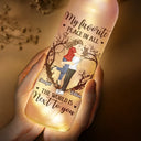 Gift For Couples, Gift For Husband, Gift For Boyfriend, Gift For Girlfriend, Gift For Wife - Couple Favorite Place In All The World - Personalized Bottle Light