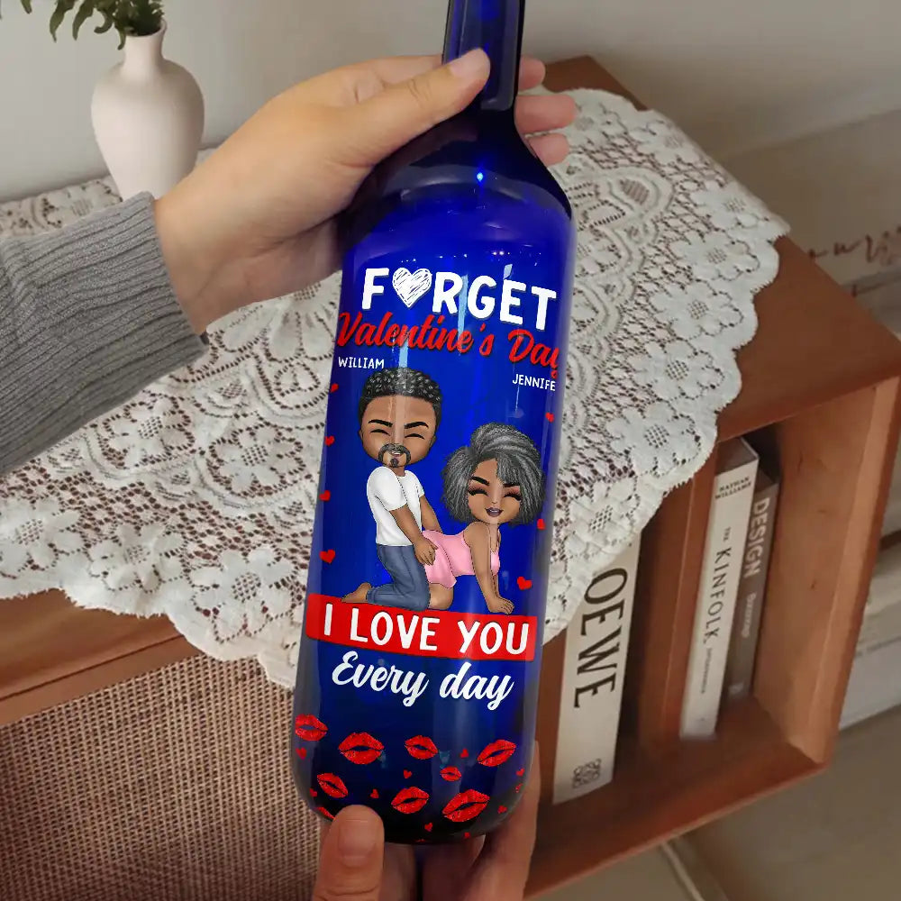 Old Couples,Gift For Husband,Gift For Wife,Gift For Boyfriend,Gift For Girlfriend,Love - Couple I Love You Every Day - Personalized Bottle Lamp