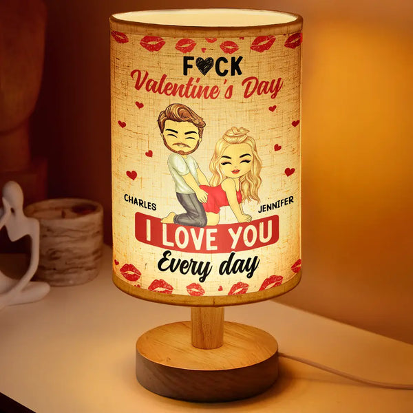 Gift For Couples,Old Couples,Gift For Husband,Gift For Wife,Gift For Boyfriend,Gift For Girlfriend,Love - Couple I Love You Every Day - Personalized Fabric Lamp