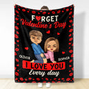 Gift For Couples,Old Couples,Gift For Husband,Gift For Wife,Gift For Boyfriend,Gift For Girlfriend,Love - Couple I Love You Every Day - Personalized Fleece Blanket, Sherpa Blanket