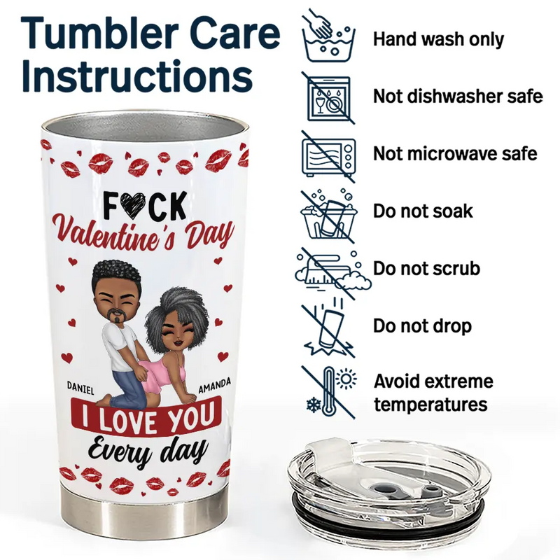 Old Couples,Gift For Husband,Gift For Wife,Gift For Boyfriend,Gift For Girlfriend,Love - Couple I Love You Every Day - Personalized Tumbler