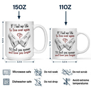 Gift For Couples, Old Couples, LGBT, Gift For Women, Gift For Men, Love - Couple I'd Find You Sooner And Love You Longer 3D Inflated Effect - Personalized Mug