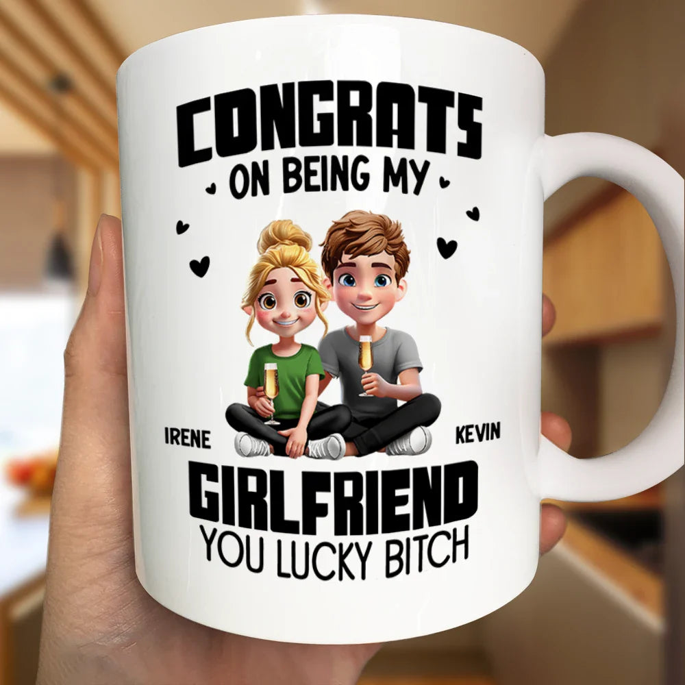 Gift For Couples, Gift For Husband, Gift For Wife, Gift For Boyfriend, Gift For Girlfriend, Happy - Couple I'm Yours No Returns Or Refunds - Personalized Mug