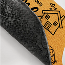 Gift For Grandpa,Gift For Grandma,Gift For Grandparents,Parents,Happy,Family - Couple Parents Home With Kid And Pet - Personalized Doormat