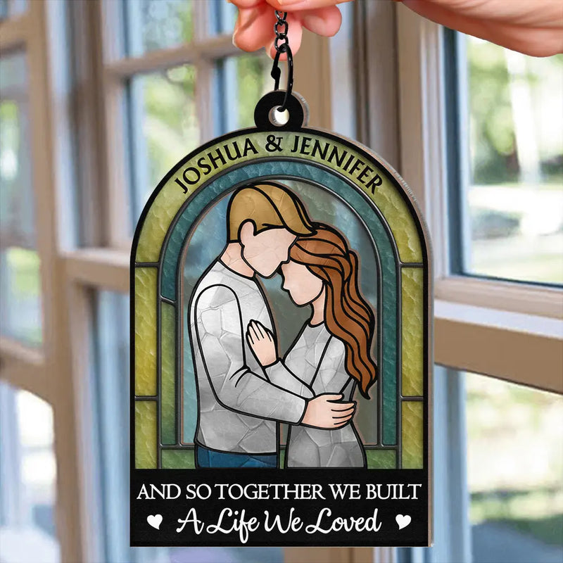 Gift For Couples, Gift For Wife, Gift For Husband, Gift For Boyfriend, Gift For Girlfriend, Love - Couple You & Me We Got This - Personalized Window Hanging Suncatcher Ornament