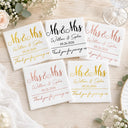 Romantic,Gift For Couples,Wedding,Custom Text - Couples Mr. & Mrs. Wedding Engaged Bachelor Bachelorette Party - Personalized Cocktail Napkins