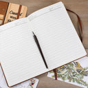 Gift For Wife,Gift For Girlfriend,Gift For Yourself,Gift For Women,Gift For Aunt,Gift For Mother,Gift For Grandma,Gift For Daughter,Gift For Sisters,Gift For Bestie,Happy,Christian,Icon - Created With A Purpose Birth Month Flower - Personalized Leather Journal