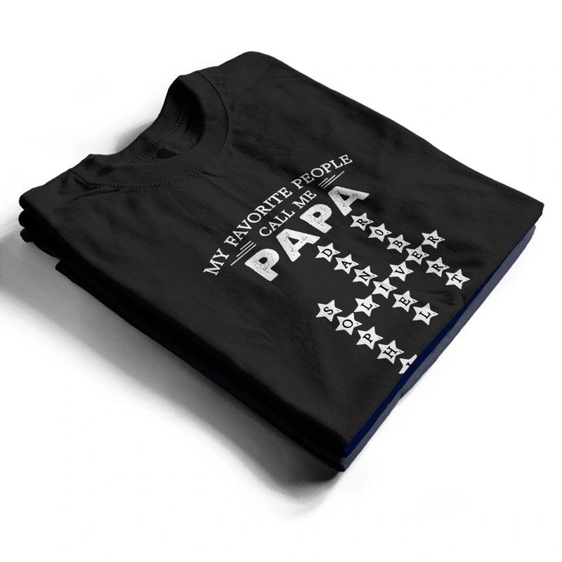 Gift For Husband,Gift For Yourself,Parents,Gift For Men,Gift For Grandpa,Gift For Father,Non-Eng,Crossword,Proud - Crossword My Favorite People Call Me - Personalized T Shirt