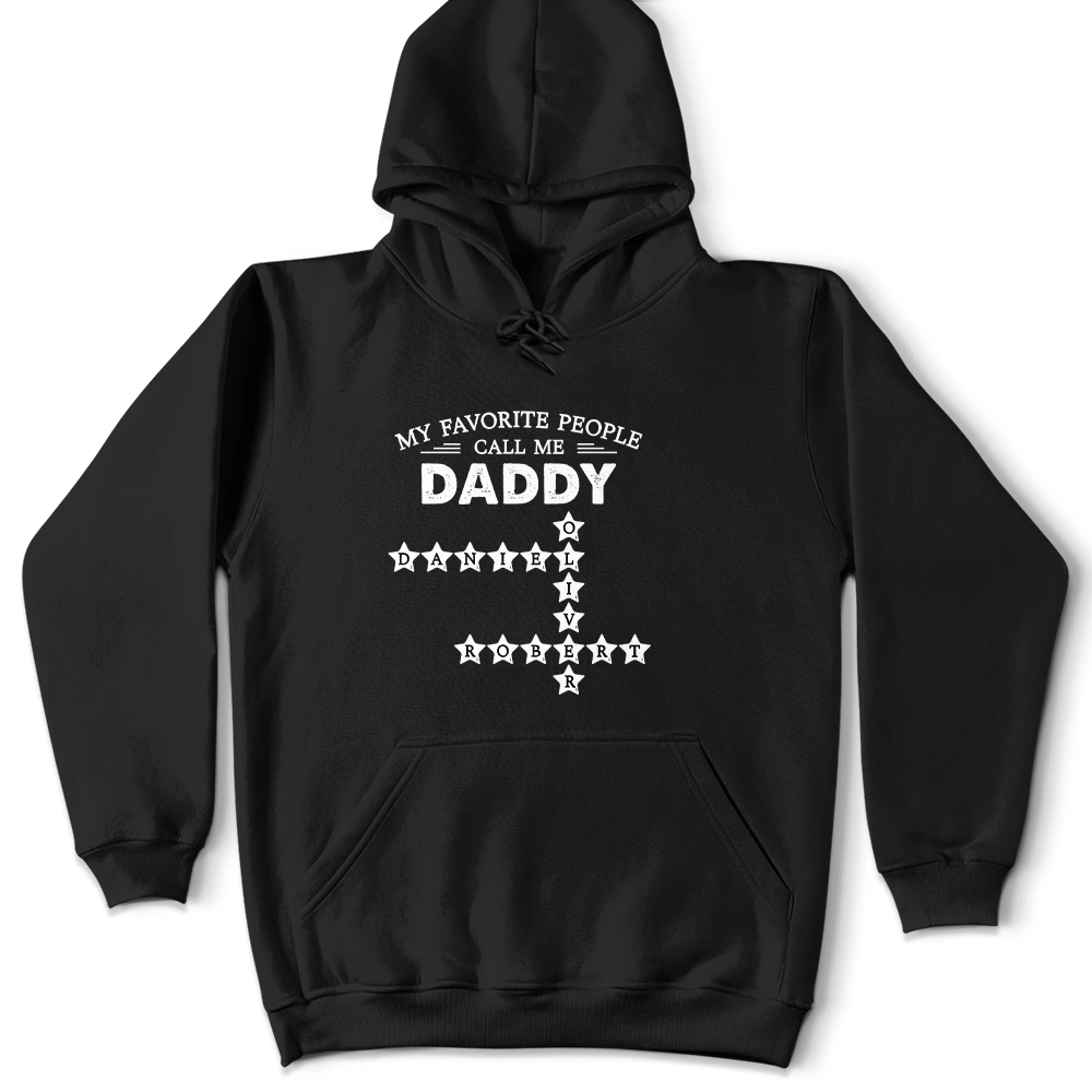 Gift For Husband,Gift For Yourself,Parents,Gift For Men,Gift For Grandpa,Gift For Father,Non-Eng,Crossword,Proud - Crossword My Favorite People Call Me - Personalized T Shirt