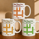 Gift For Colleagues,Christmas,Proud,Crossword - Crossword 3D Inflated Effect Best Team Ever Never Forget The Difference You Make - Personalized Mug