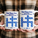 Gift For Colleagues,Christmas,Proud,Crossword - Crossword 3D Inflated Effect Best Team Ever Never Forget The Difference You Make - Personalized Mug