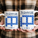Sentimental,Christmas,Gift For Sibling,Crossword - Crossword Crystal Effect Brothers & Sisters Forever Linked Together - Personalized Mug