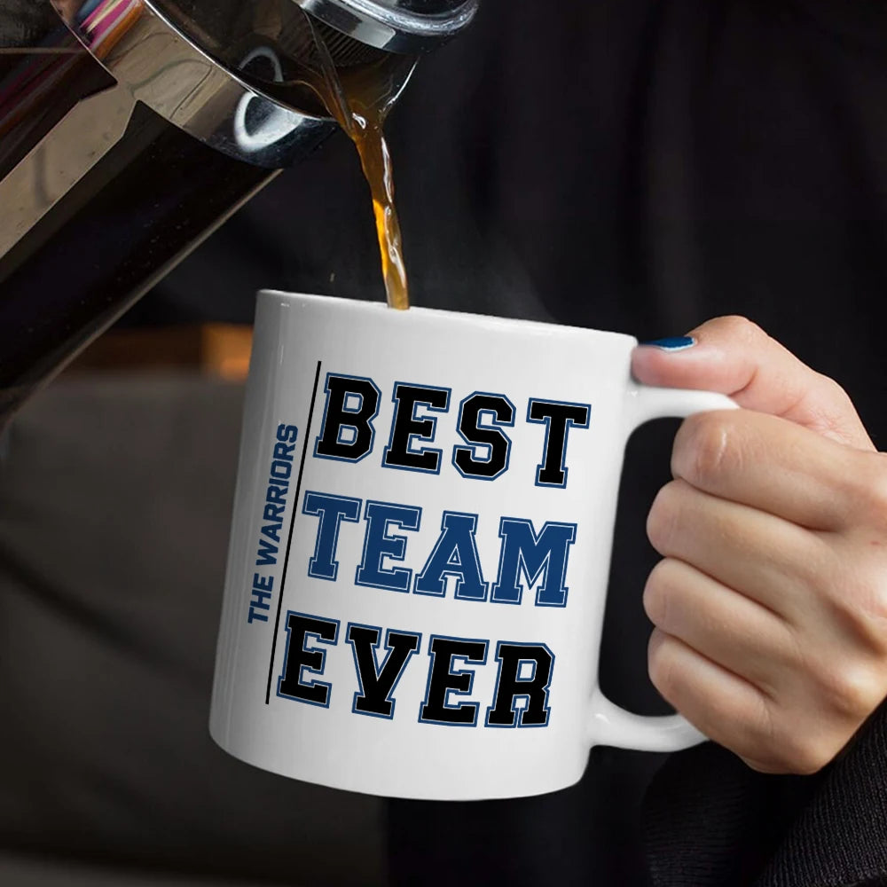Gifts For Colleagues, Gift For Bestie, Happy - Crossword Best Team Ever Scrabble Name - Personalized Mug