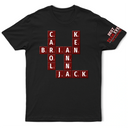 Gifts For Colleagues,Gift For Bestie,Happy - Crossword Best Team Ever Scrabble Name - Personalized T Shirt
