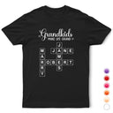 Gift For Grandma,Gift For Mother,Gift For Women,Happy,Top Market - Crossword My Favorite People Call Me - Personalized T Shirt