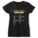 Gift For Grandma,Gift For Mother,Gift For Women,Happy,Top Market - Crossword My Favorite People Call Me - Personalized T Shirt