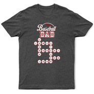 Baseball,Gift For Father,Sport Dad,Proud,Crossword - Crossword Sport Dad Mom - Personalized T Shirt