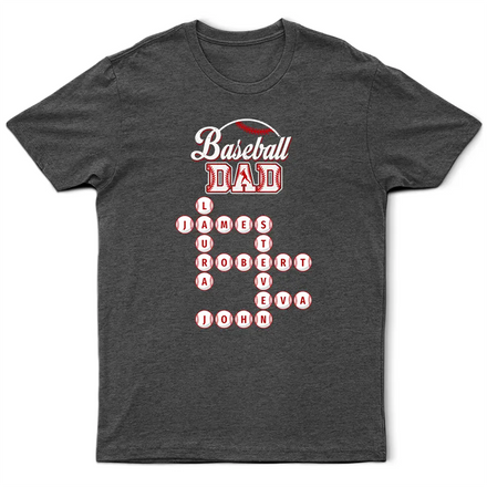 Crossword Sport Dad Mom - Personalized T Shirt