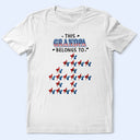 Independence Day, Gift For Grandpa, Adorable, Crossword - Crossword This Grandpa Belongs To Kids - Personalized T Shirt