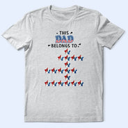Independence Day, Gift For Grandpa, Adorable, Crossword - Crossword This Grandpa Belongs To Kids - Personalized T Shirt