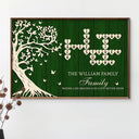 Family, Proud, Crossword - Crossword Tree Of Life Family Is Where The Heart Is - Personalized Poster