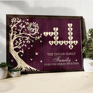 Family, Proud, Crossword - Crossword Tree Of Life Family Is Where The Heart Is - Personalized Poster