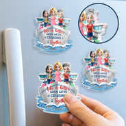 Summer, Cruising, Gift For Bestie, Playful, Vector - Cruise Bestie On Trip Girls Trip - Personalized Acrylic Magnet