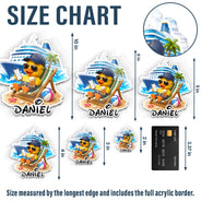 Playful,Cruising,Family,Summer,Icon - Cruise Ducks Family Friend Summer Trip - Personalized Acrylic Magnet