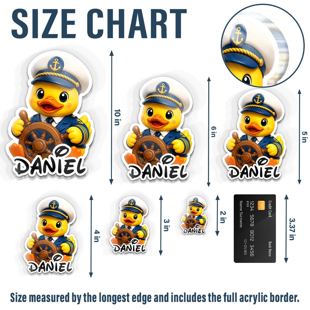 Top Market, Playful, Cruising, Family, Summer, Icon - Cruise Ducks Family Friend Trip - Personalized Acrylic Magnet