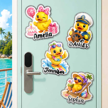 Cruise Ducks Family Friend Trip - Personalized Acrylic Magnet