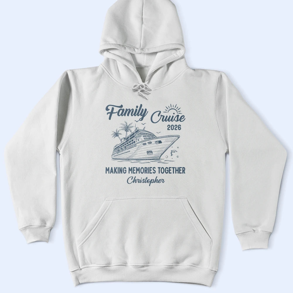 Summer,Family,Humorous,Custom Text - Cruise Squad Making Memories Together - Personalized T Shirt