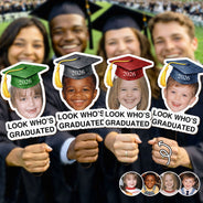 Custom Photo Childhood Look Who's Graduated - Personalized Graduation Handheld Fan