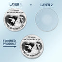 Custom Photo, New Dad, New baby, New Mom, Happy - Custom Photo Daddy You Can Carry Me Too See You In - Personalized Custom Shaped Acrylic Car Visor Clip