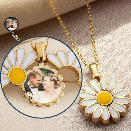 Custom Photo Frame For Women - Personalized Hidden Message Necklace