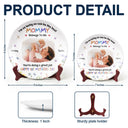 Custom Photo,New Mom,New baby,Gift For Mother,Happy - Custom Photo I'm As Lucky As I Can Be - Personalized Ceramic Plate